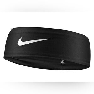 Nike OS Unisex Fury Black White Logo Dri-FIT Classic Headband